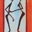 'Silent touch', 50x25cm acrylverf op doek, 1999