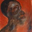 'Bwana', 90x70cm olieverf op doek, 1993, verkocht